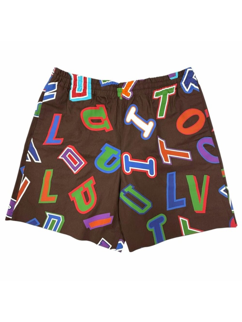 Louis Vuitton NBA Capsule Collection Letter Shorts Brown Multi